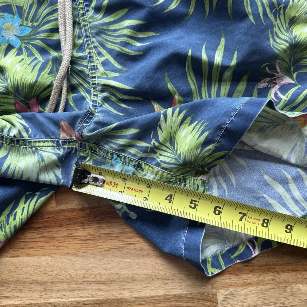 Polo Ralph Lauren Mens Traveler Swim Shorts Tropical Floral Pattern Size Medium